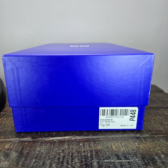 NEW P448 John Womens Size EU 39 US 8.5-9 Lace Up Low Capsule Shoes White Lilac - Picture 12 of 12